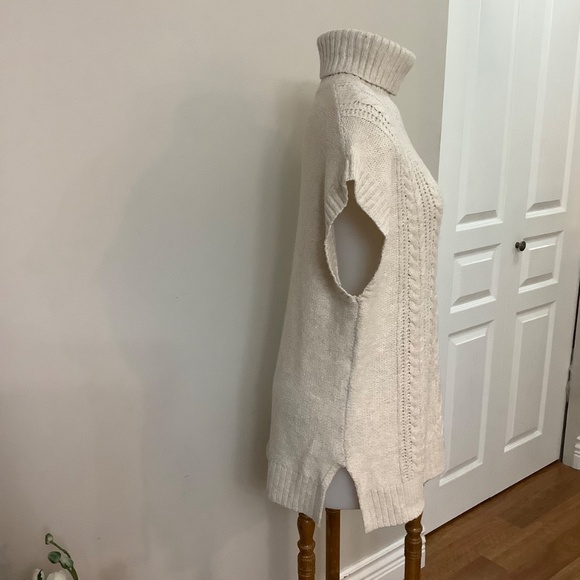 Fabulous Cableknit T Neck Caftan Sweater large - Picture 2 of 12